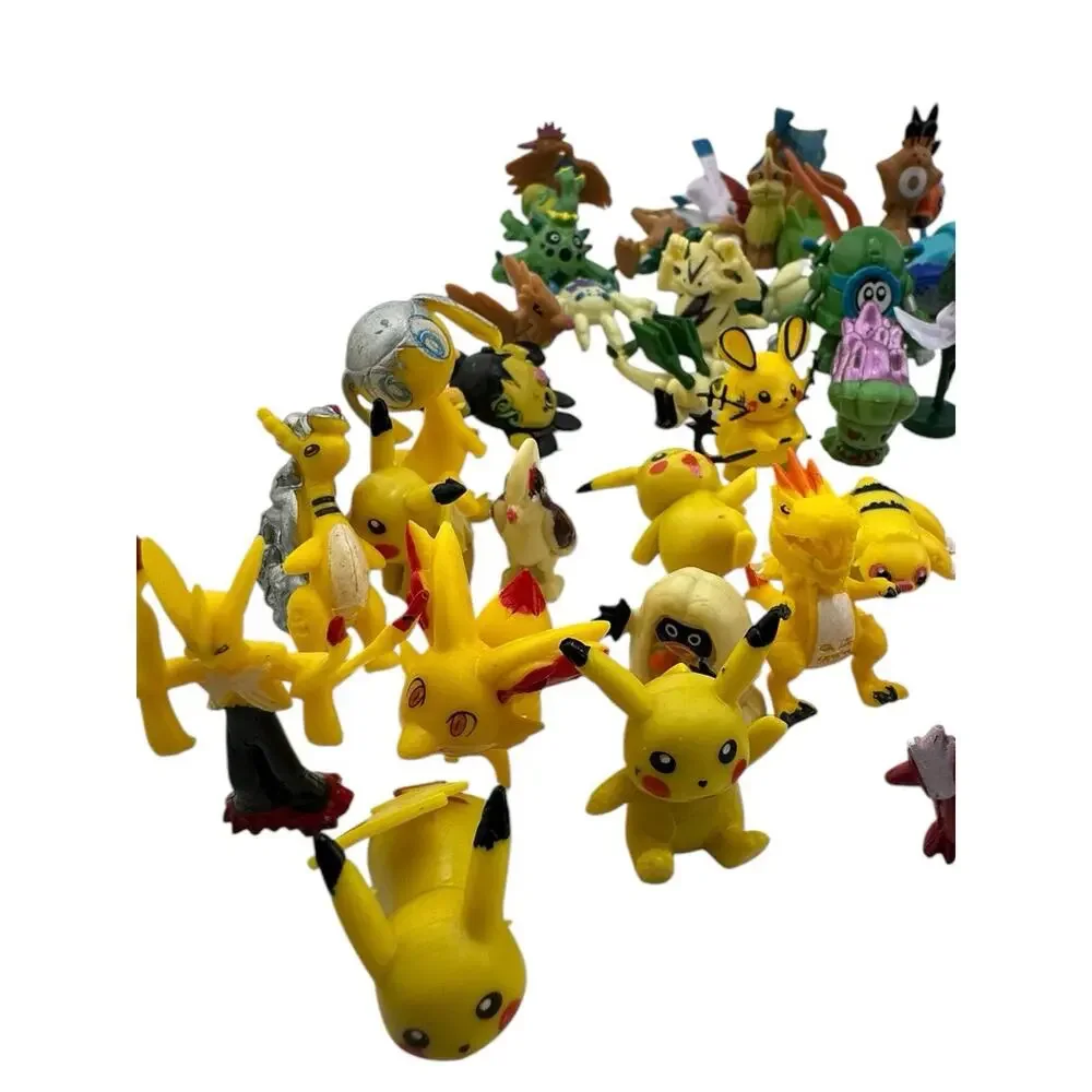 Vintage Authentic Pokémon Mini Figure Lot — 111 Figurines Stamped RL China